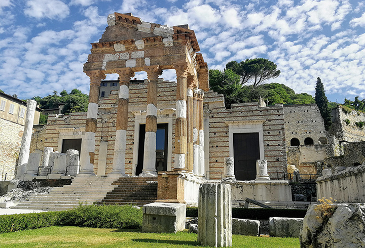 Brixia. Roman archeological area Brixia. Roman archeological area
